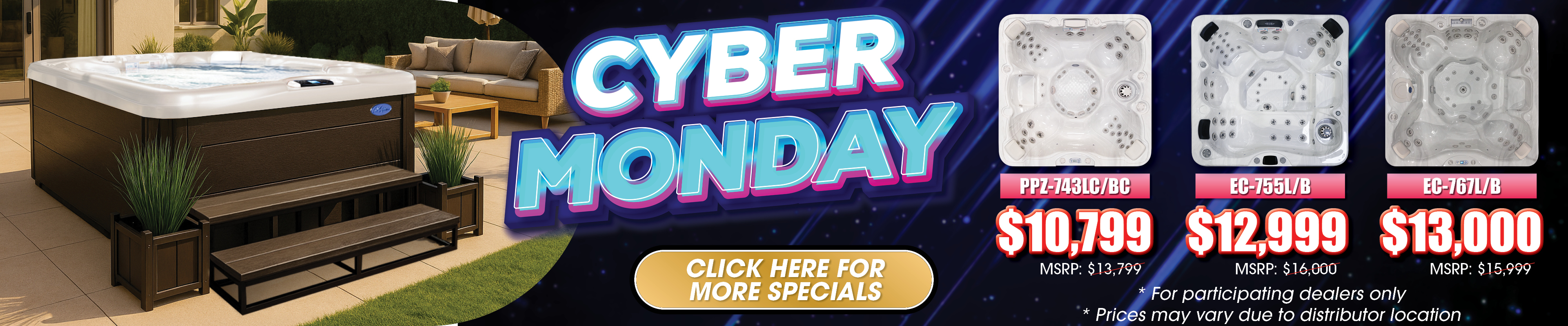 Calspas hot tub being used in a family setting - Longview